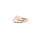 The Petite Personalized Stacking Rings